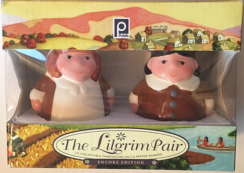 [Australia - AusPower] - Publix The Lilgrim Pair Pilgrim Salt and Pepper Shakers 