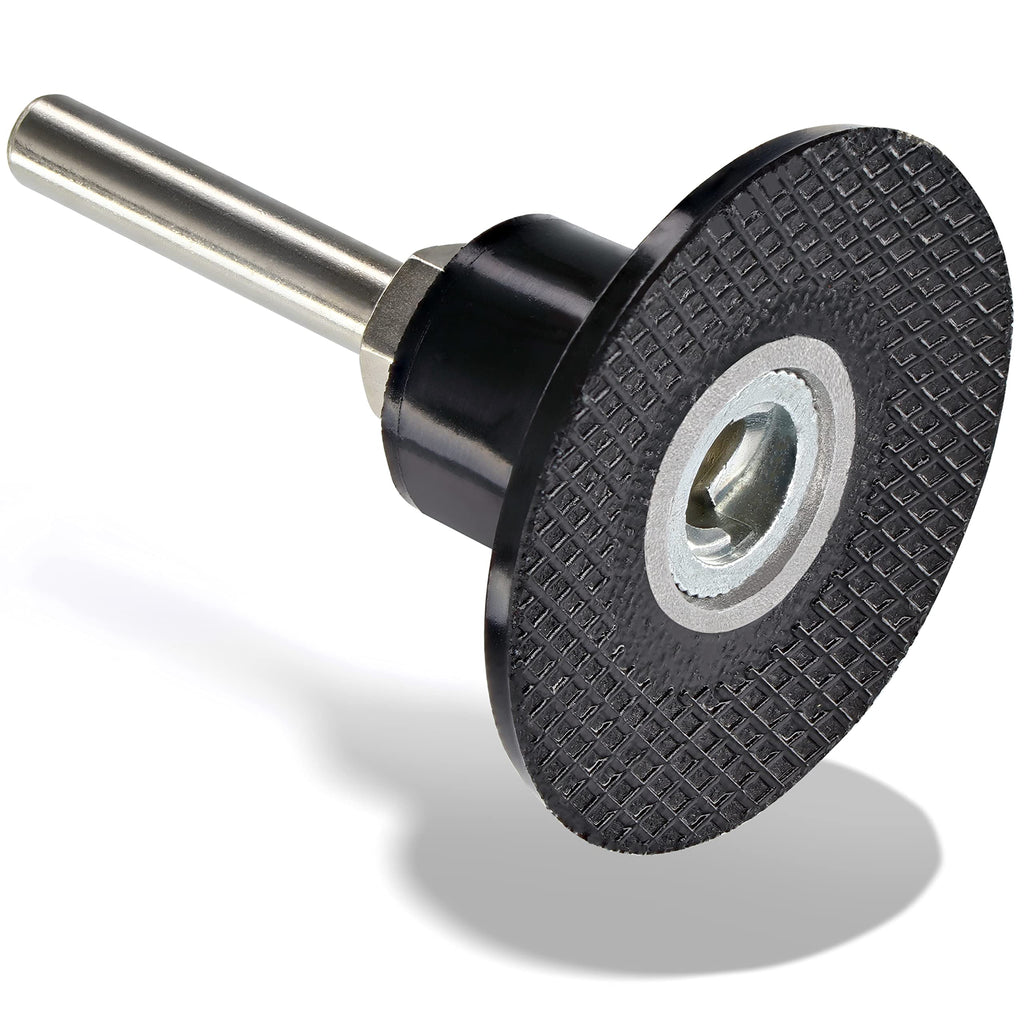 [Australia - AusPower] - 2 Inch Disc Pad Holder with ¼” Shank, Die Grinder Sanding Suitable for Roloc, Quick Change Medium Disc Attachments for Polishing, Sanding and Surface Preparation, – by Ram Pro 1 