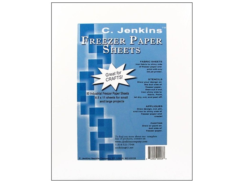 [Australia - AusPower] - C. Jenkins Freezer Paper Sheets 8.5X11 50/Pkg 