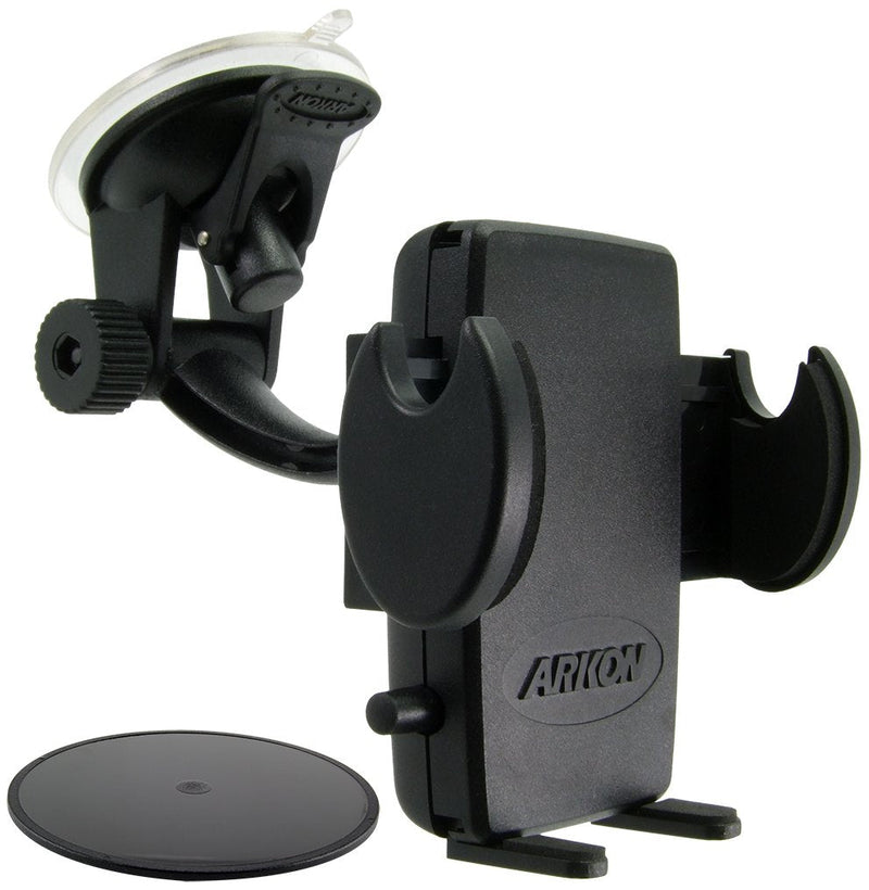 [Australia - AusPower] - ARKON Windshield and Dash Car Phone Holder Mount for iPhone X 8 7 6S 6 Plus 8 7 6S 6 Galaxy Note Retail Black (SM415) 