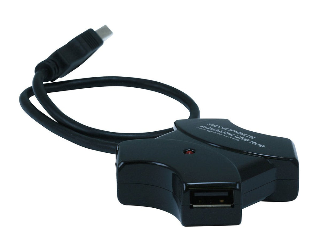 [Australia - AusPower] - Monoprice 4-Port USB 2.0 Passive Hub (106631),Black 