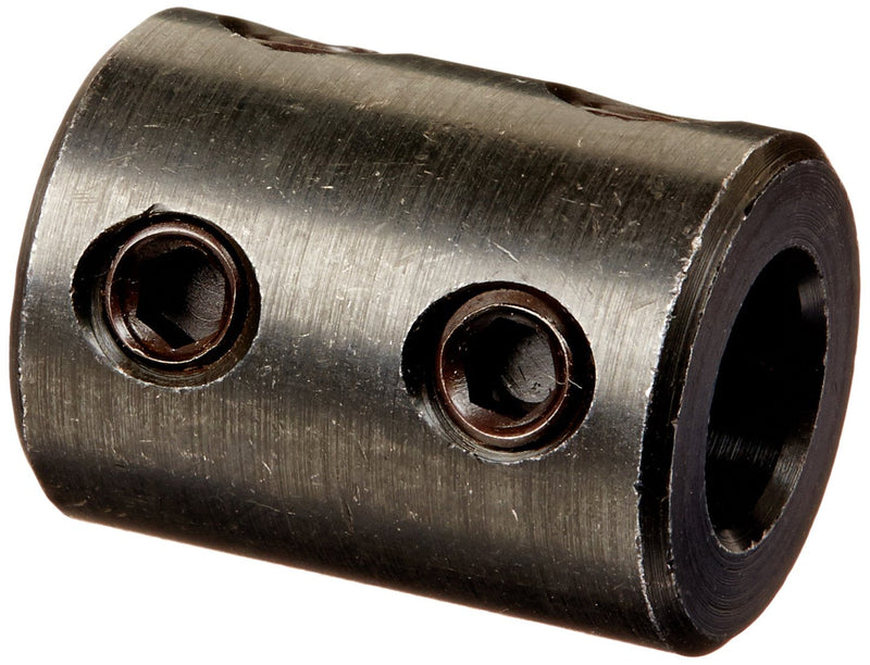 [Australia - AusPower] - Climax Part RC-037-4H @ 90 Mild Steel, Black Oxide Plating Rigid Coupling, 3/8 inch bore, 3/4 inch OD, 1 inch Length, 1/4-20 x 3/16 Set Screw 