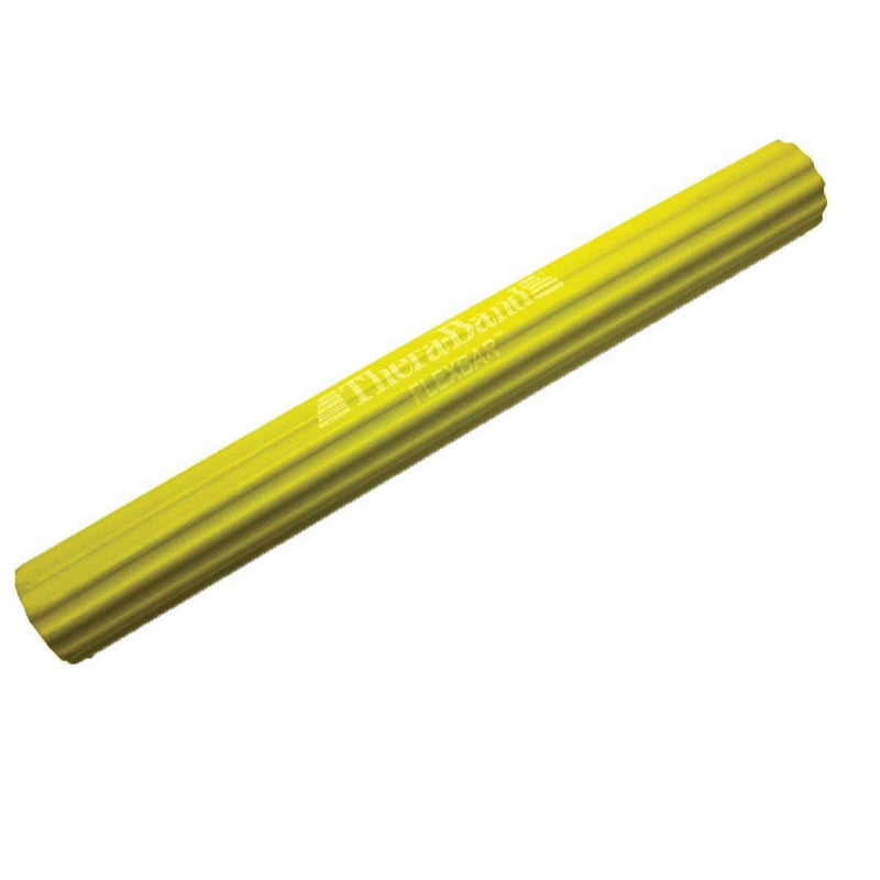 [Australia - AusPower] - THERABAND FlexBar, Tennis Elbow Therapy Bar, Relieve Tendonitis Pain & Improve Grip Strength, Resistance Bar for Golfers Elbow & Tendinitis New Version Yellow - Extra Light 