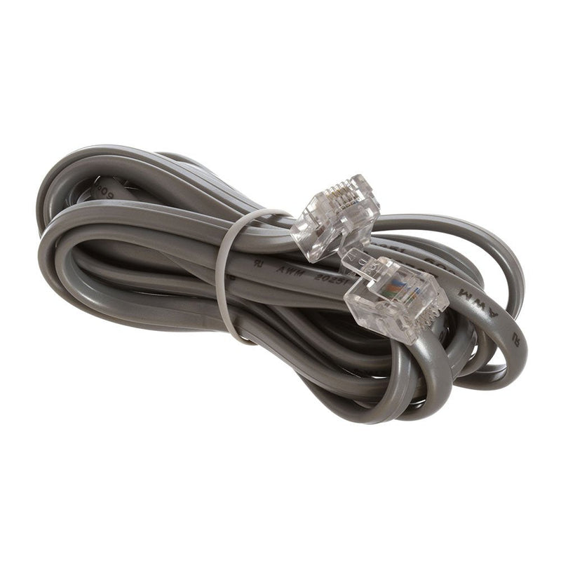 [Australia - AusPower] - Cmple - Telephone Extension Cord Cable, 4 Conductor Wire with RJ11 6P4C Plug Cable for Landline Telephone - 7 Feet, Gray 7FT RJ11(6P4C),Reverse 