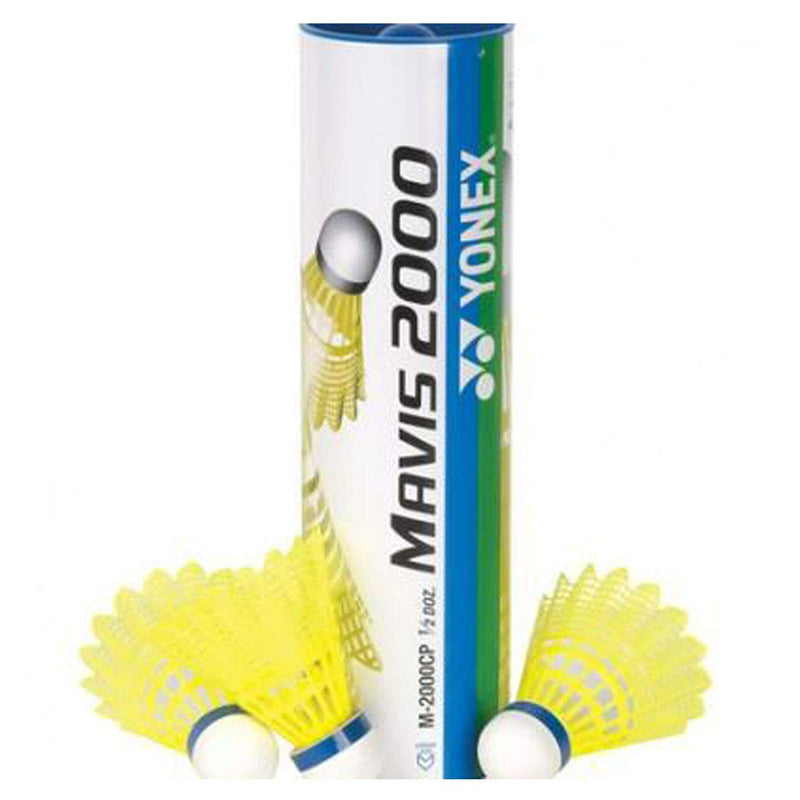 [Australia - AusPower] - YONEX Mavis 2000 Nylon Tournament Shuttle-Yellow (1/2 Dozen) 