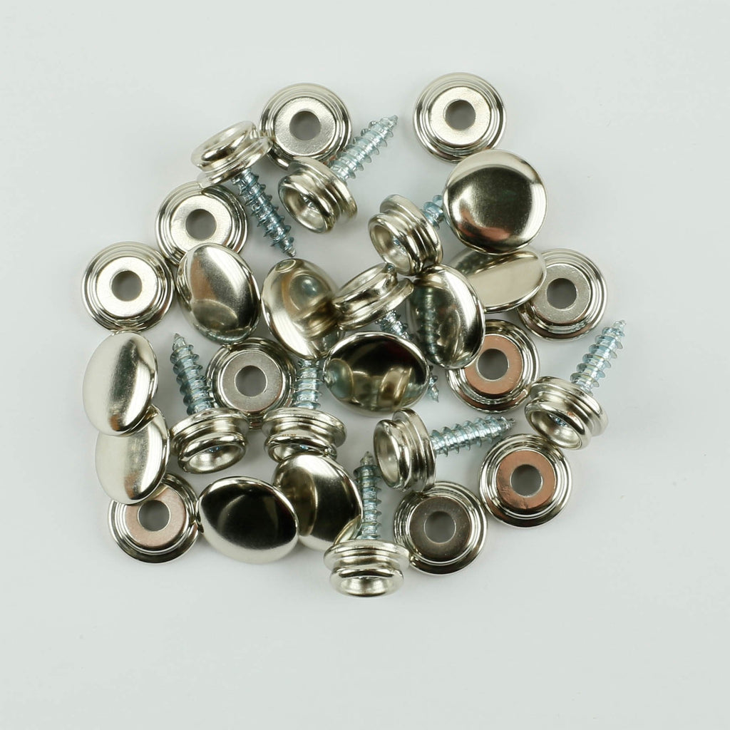 [Australia - AusPower] - ProTool Screw-in Snap Stud Replacement Kit Nickel Plated Brass 