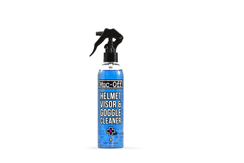 [Australia - AusPower] - Muc-Off Helmet, Visor And Goggle Cleaner, 250 Milliliters - Antibacterial, Biodegradable Cleaning Spray For Bike And Motorcycle Helmets And Goggles 
