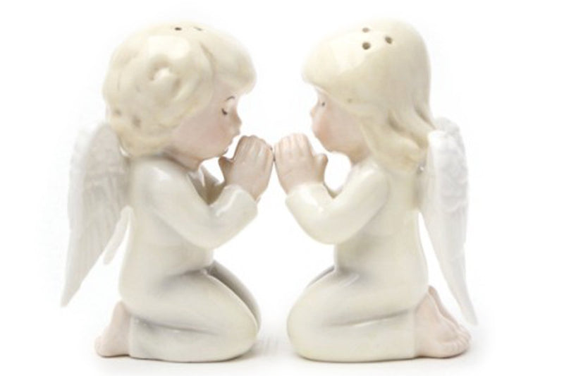 [Australia - AusPower] - Pacific Trading Angels Kneeling Magnetic Salt & Pepper Shakers 
