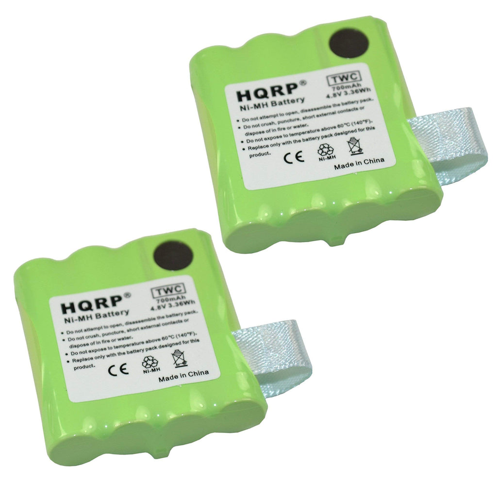 [Australia - AusPower] - HQRP Two-Way Radio Rechargeable Battery 2 Pack Compatible with Midland BATT6R Replacement 