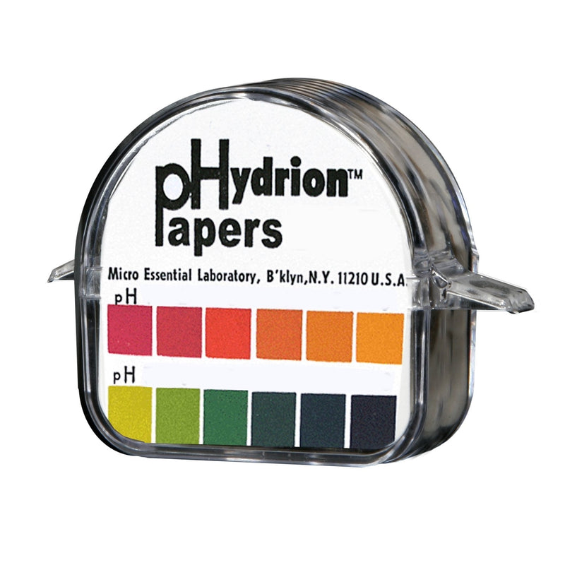 [Australia - AusPower] - Micro Essential Lab 50 Polystyrene Hydrion Wide Range pH Test Paper Dispenser, 1 - 12 pH, Single Roll Single Roll, 1 - 12 pH 