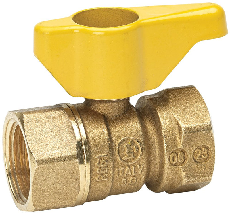 [Australia - AusPower] - Homewerks VGV2LHB5B Gas Ball Valve x Female Thread, 1-Inch, Brass 1 Inch 