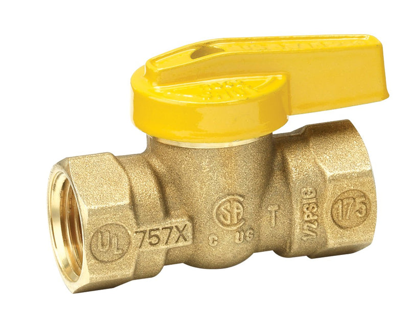 [Australia - AusPower] - Homewerks VGV1LHB2B Premium Gas Ball Valve x Female Thread, 0.375-Inch, Brass 