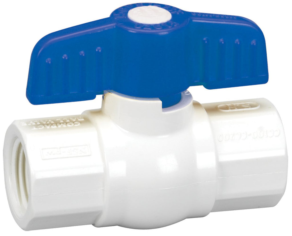 [Australia - AusPower] - Homewerks VBVP40B4B Ball Valve, PVC Schedule 40 x Female Thread, 3/4-Inch, 0.75-Inch, Blue 