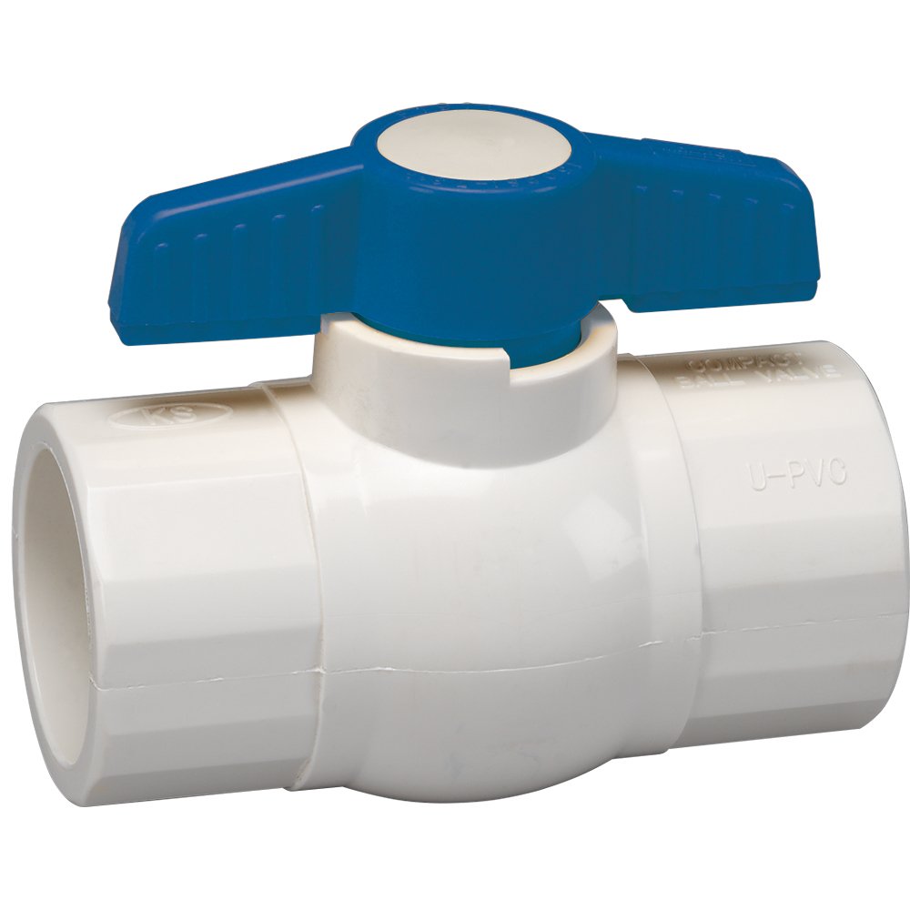 [Australia - AusPower] - Homewerks VBVP40E3B Ball Valve PVC Schedule 40, x Solvent, 1/2-Inch, 0.5-Inch, Blue 