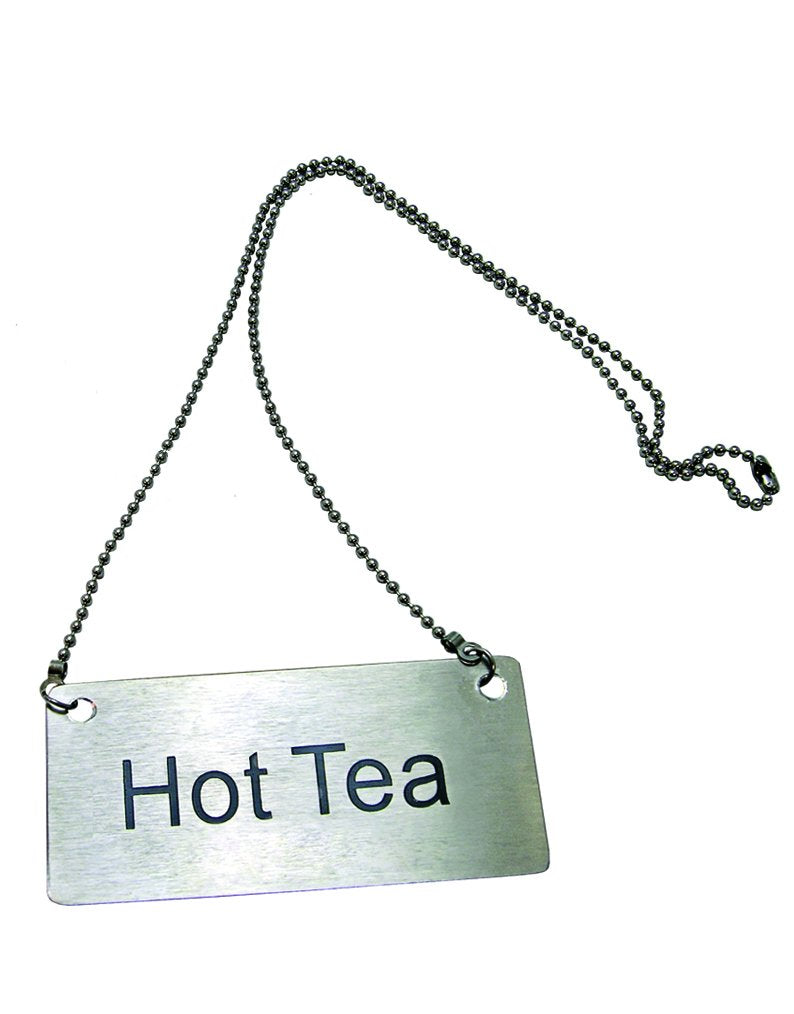 [Australia - AusPower] - Update International CS-HTE Stainless Steel Beverage Chain Sign Hot Tea, Stainless Steel 