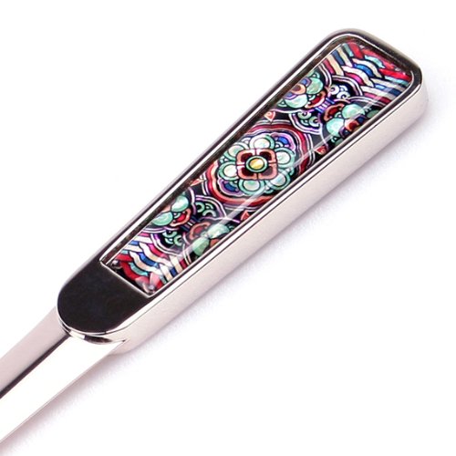 [Australia - AusPower] - Mother of Pearl Mini Art Design Metal Steel Knife Office Sword Blade Hand Envelope Gift Letter Opener with Dancheong 