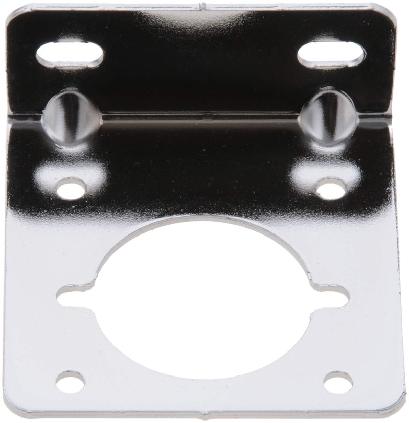 [Australia - AusPower] - Zerostart 8606048 Heavy Duty Receptacle Mounting Bracket, Chrome with 4 Pre-Drilled Holes, 3" Wide x 3.5" High 