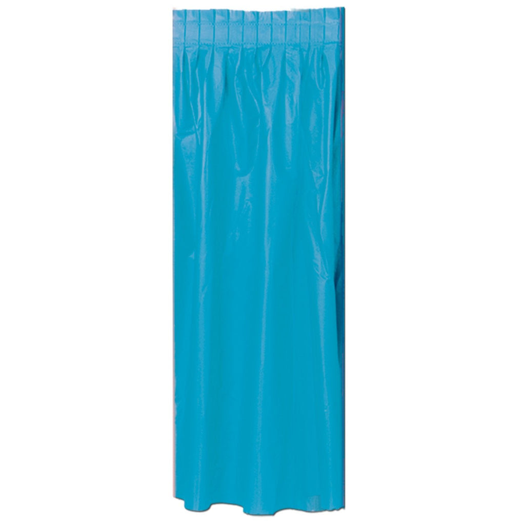[Australia - AusPower] - Masterpiece Plastic Table Skirting (turquoise) Party Accessory  (1 count) (1/Pkg) Turquoise 