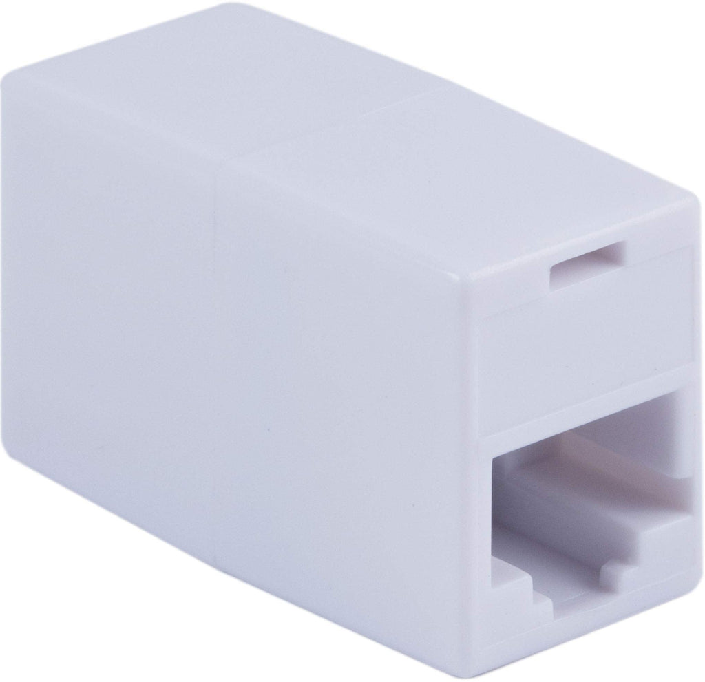 [Australia - AusPower] - Power Gear in-Line Network Coupler, Connects RJ45 Ethernet Cables to Modems, Routers, Hubs, CAT5, CAT5E, White, 76750, 1 Pack 