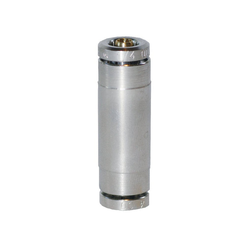 [Australia - AusPower] - Brennan PCDT2403-08-08-B Nickel-Plated Brass Push-to-Connect Tube Fitting, Coupler, 1/2" Tube OD 0.5 Inch 