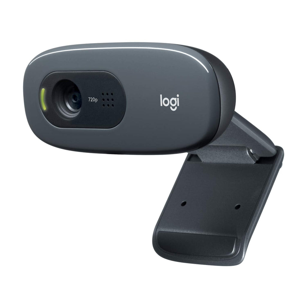 [Australia - AusPower] - Logitech C270 HD Webcam, HD 720p, Widescreen HD Video Calling, HD Light Correction, Noise-Reducing Mic, For Skype, FaceTime, Hangouts, WebEx, PC/Mac/Laptop/Macbook/Tablet - Black 