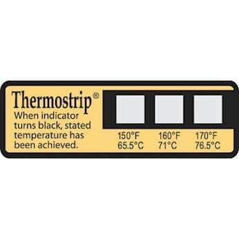 [Australia - AusPower] - Digi-Sense Irreversible Thermostrip Disinfection Indicator, 150-170F/65-77C; 16/Pk 