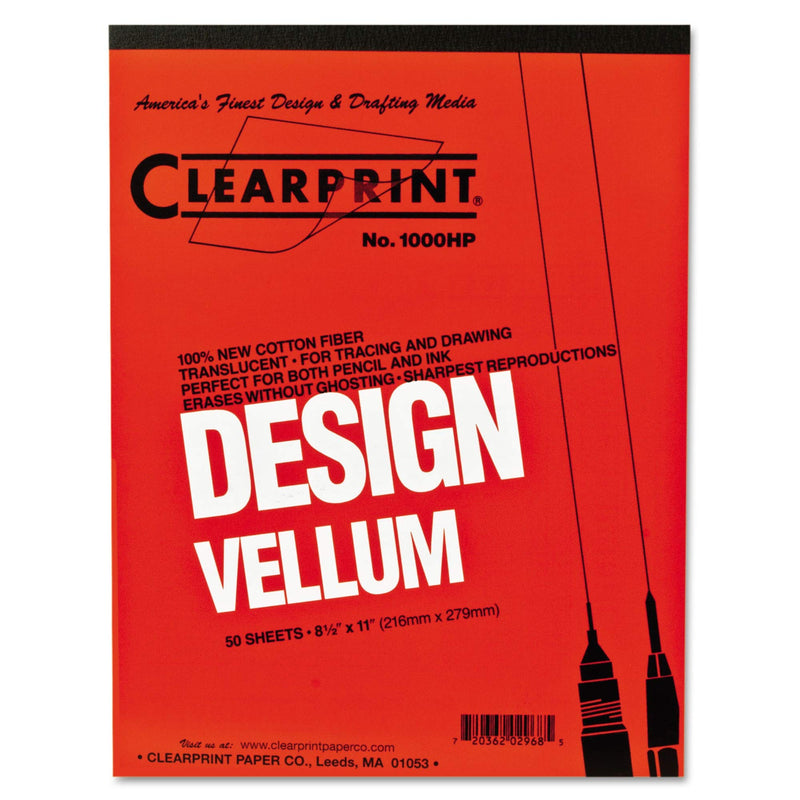 [Australia - AusPower] - Chartpak 10001410 Vellum Pad, 50 Sheets, Acid-free, 8-1/2-Inch x11-Inch, White 
