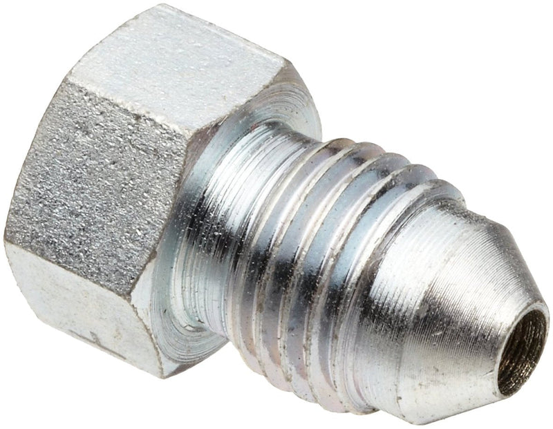[Australia - AusPower] - Brennan 2408-04 Steel JIC Flared Tube Fitting, Plug, 1/4" 0.25 Inch 