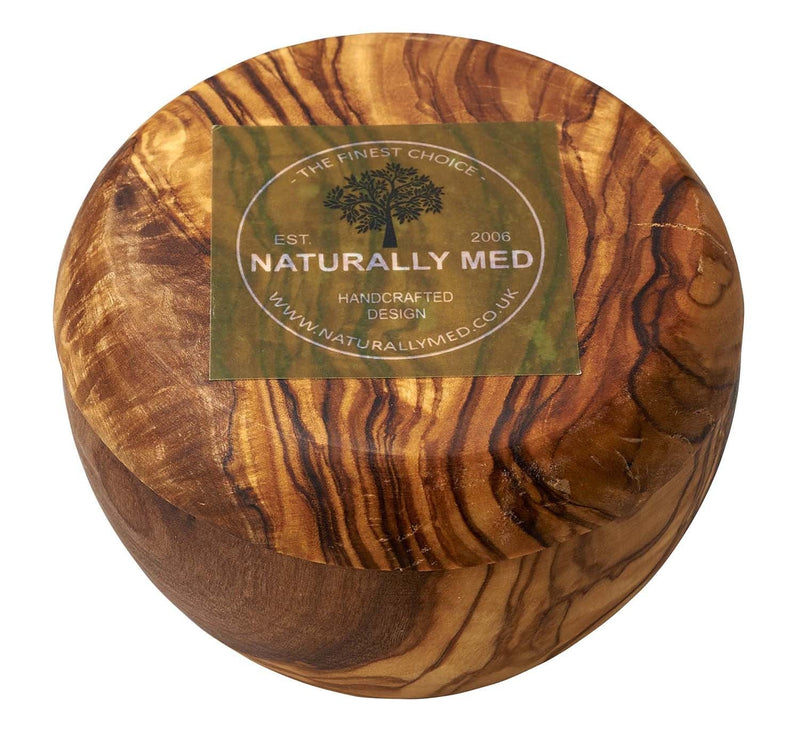 [Australia - AusPower] - Naturally Med Olive Wood Sugar Pot/Salt Keeper 