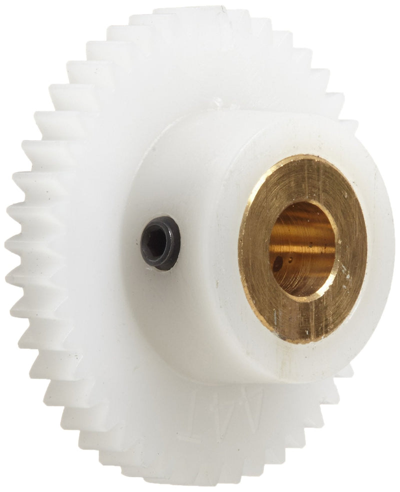 [Australia - AusPower] - Boston Gear YPB4836 Spur Gear, Molded Delrin with Brass Inserts, Inch, 48 Pitch, 0.188" Bore, 0.792" OD, 0.125" Face Width, 36 Teeth 8 Inches 0.125 Inches 0.792 Inches 0.188 Inches 