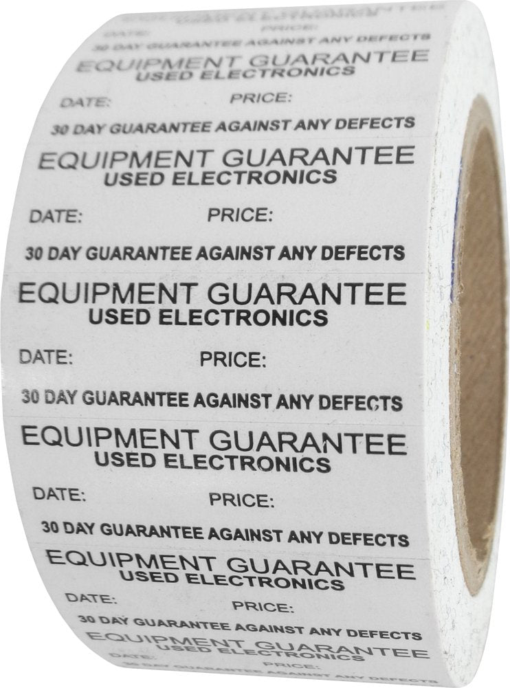 [Australia - AusPower] - "USED ELECTRONICS" In-Store Use White Display Labels 1/2" x 1-1/2" - 1 Roll, 500 Labels #MSLW12UE (Retail Store Stickers) 