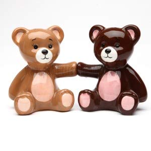 [Australia - AusPower] - Pacific Giftware Teddy Bears Magnetic Ceremic Salt and Pepper Shakers 