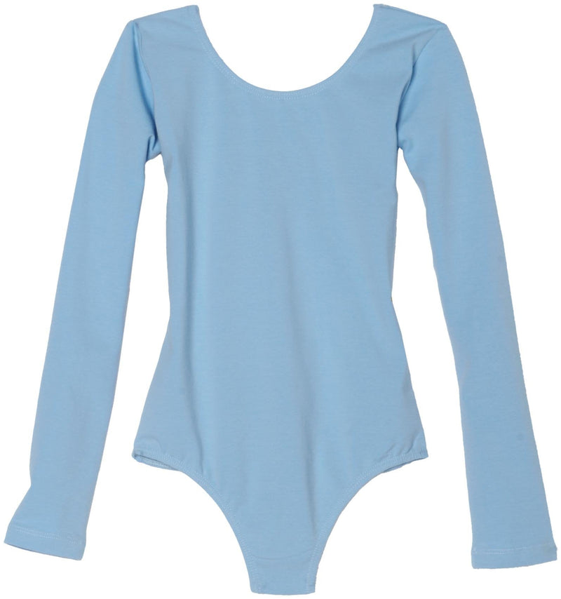 [Australia - AusPower] - Sansha Big Girls' Suzanna Long Sleeve Leotard Large/10-12 (F) Light Blue 