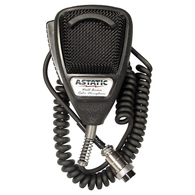 [Australia - AusPower] - Astatic 302-636LB1 Black Noise Cancelling 4 Pin CB Microphone (Bulk) 