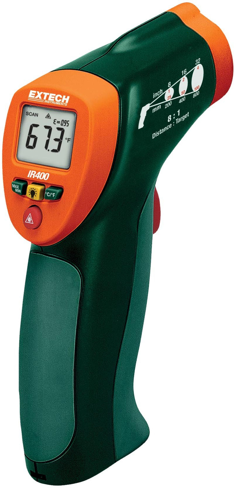 [Australia - AusPower] - Extech IR400 Mini IR Thermometer Green, 0.334027777777778 8:1 Standard 