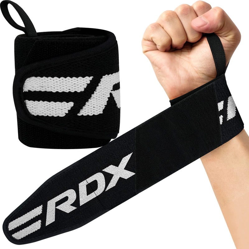 [Australia - AusPower] - RDX Weight Lifting Wrist Wraps Support, IPL USPA Approved, Elasticated 18” Cotton Straps, Thumb Loop Powerlifting Bodybuilding Fitness Strength Gym Training Workout, Gymnastics Calisthenics, Men Women Green Standard 