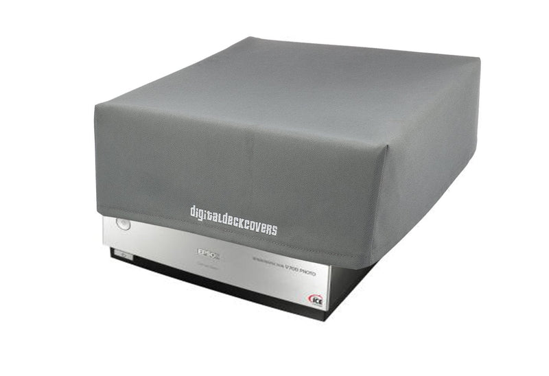 [Australia - AusPower] - DigitalDeckCovers Scanner Dust Cover & Protector for Epson V700 / V750 / V750-M Pro / V800 / V850 Photo Film Scanners [Antistatic, Water Resistant, Dust-Proof, Premium Heavy Duty Fabric, Silver] 