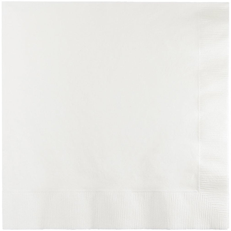 [Australia - AusPower] - Creative Converting Table Needs, Lunch Napkins, Party Supplies, White, 6.5"" x 6.5"", 20ct (523272) 