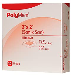 [Australia - AusPower] - 203 Dressing PolyMem Film Dot Wound LF Foam 2x2" Sq 20 Per Box Part No. 203 by- Ferris Mfg Corp 