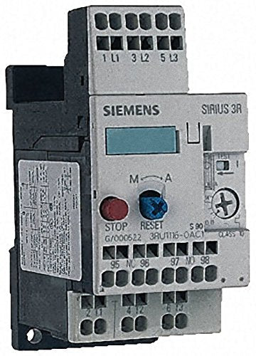 [Australia - AusPower] - Siemens 3RU11 16-0GC1 Thermal Overload Relay, For Separate Installation, Size S00, 0.45-0.63A Setting Range 