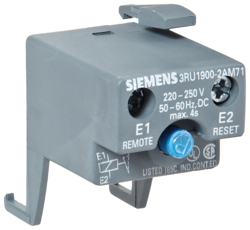 [Australia - AusPower] - Siemens 3RU19 00-2AM71 Module For Reset, 220-250VAC/VDC, Size S12 