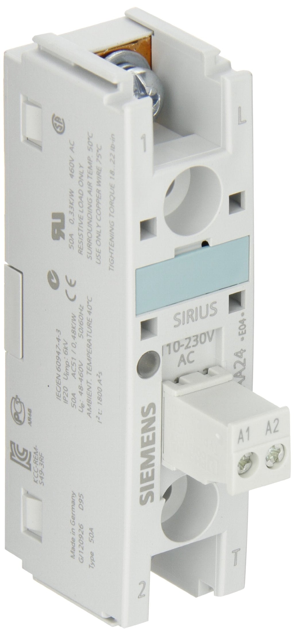 [Australia - AusPower] - Siemens 3RA19 21-1A Link, Modules to Motor Starter Protectors, Size S00 to S0 