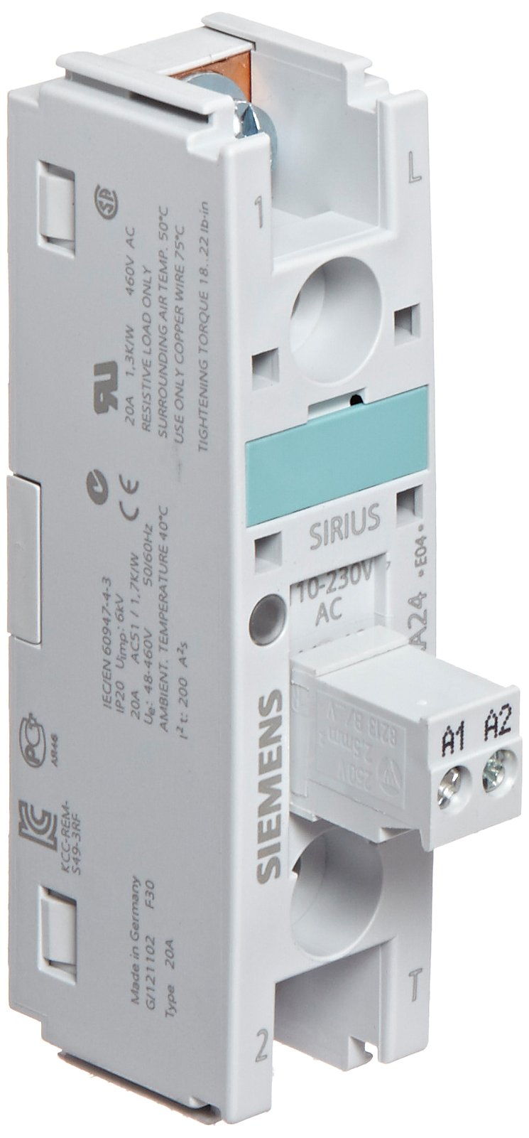 [Australia - AusPower] - Siemens 3RT19 46-4EA2 Cover For Soft Starter, Box Terminals, Size S# 
