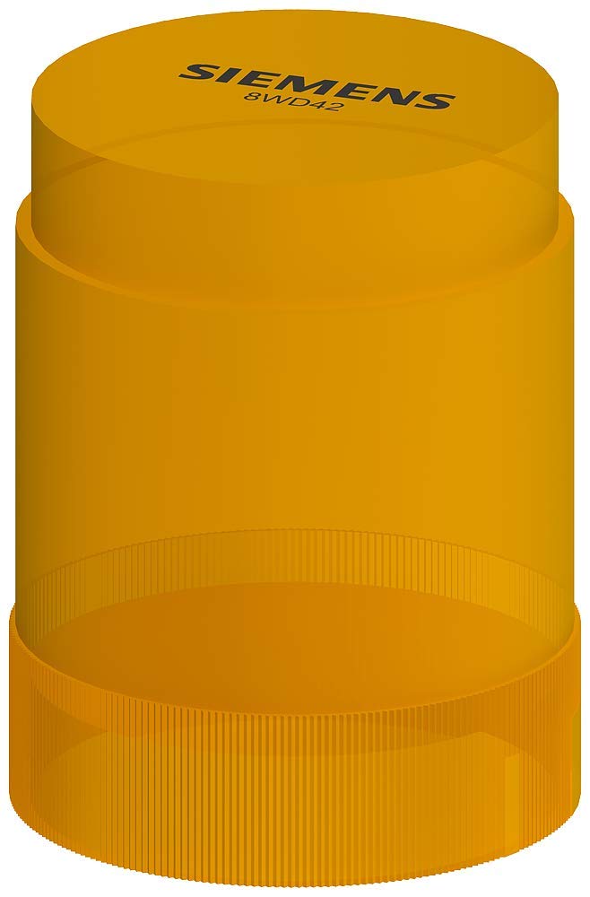 [Australia - AusPower] - Siemens 8WD42 00-1AD Sirius Signal Column, Thermoplastic Enclosure, IP54 Degree of Protection, 50mm Diameter, Steady Light Element, UC 24 to 230V Rated Voltage, Amber 