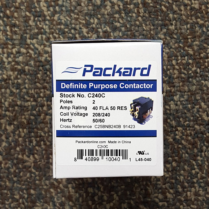 [Australia - AusPower] - Packard C240C 2 Pole 40 Amp Contactor 208/240 Volt Coil Contactor 