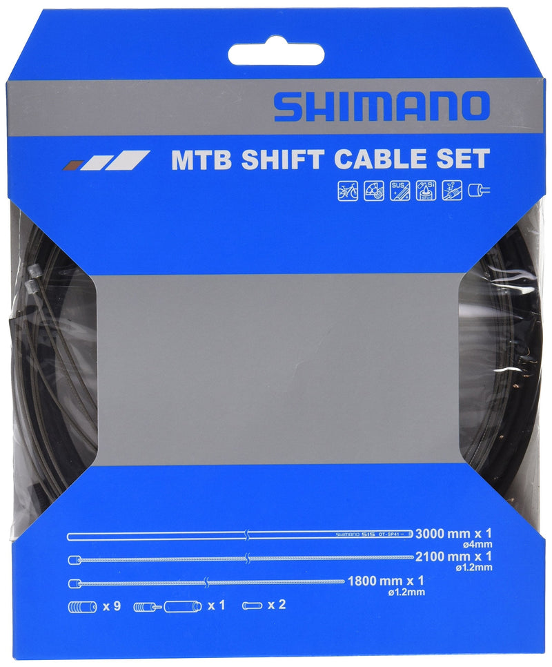 [Australia - AusPower] - SHIMANO MTB Stainless Steel Gear Cable Set Cycling Gear 
