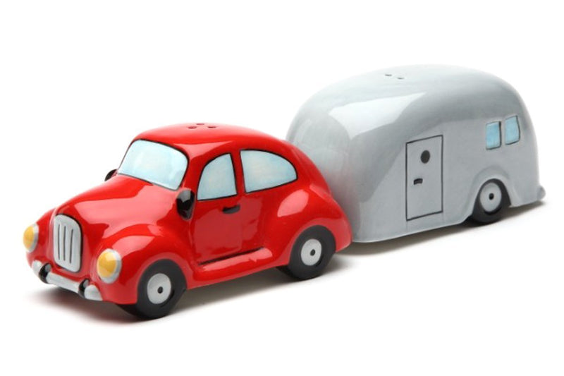 [Australia - AusPower] - Pacific Trading Car and Trailer Ceramic Magnetic Salt and Pepper Shaker Set 