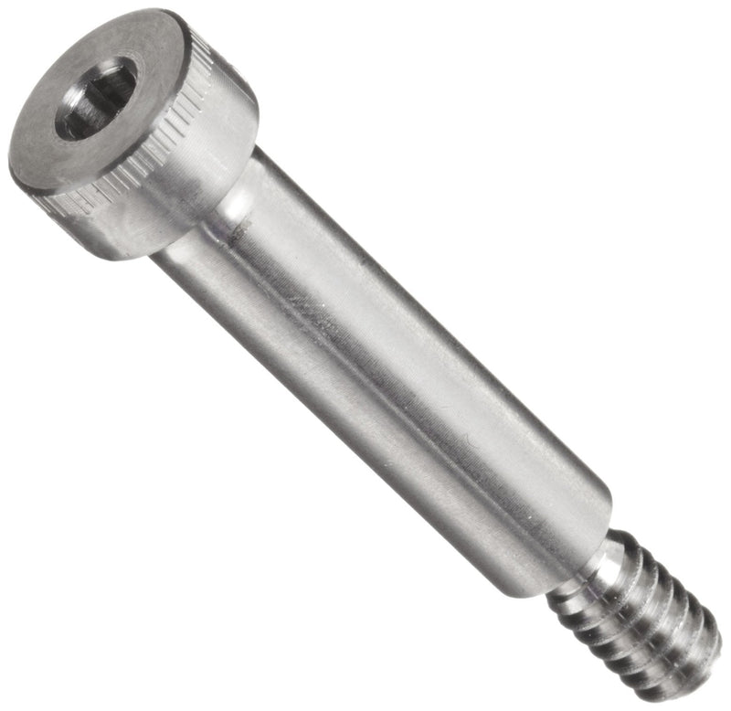 [Australia - AusPower] - 18-8 Stainless Steel Shoulder Screw, USA Made, Hex Socket Drive, 1/4" Shoulder Diameter, 3" Shoulder Length (Pack of 1) #10-24 #10-12 1/4 Inches 3 Inches Partially Threaded 3 3/8 Inches 