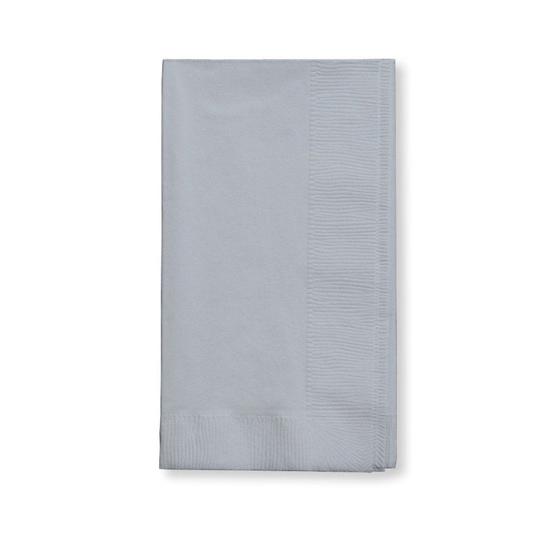 [Australia - AusPower] - Creative Converting Touch of Color 100 Count 2-Ply Paper Dinner Napkins, Shimmering Silver - 273281 