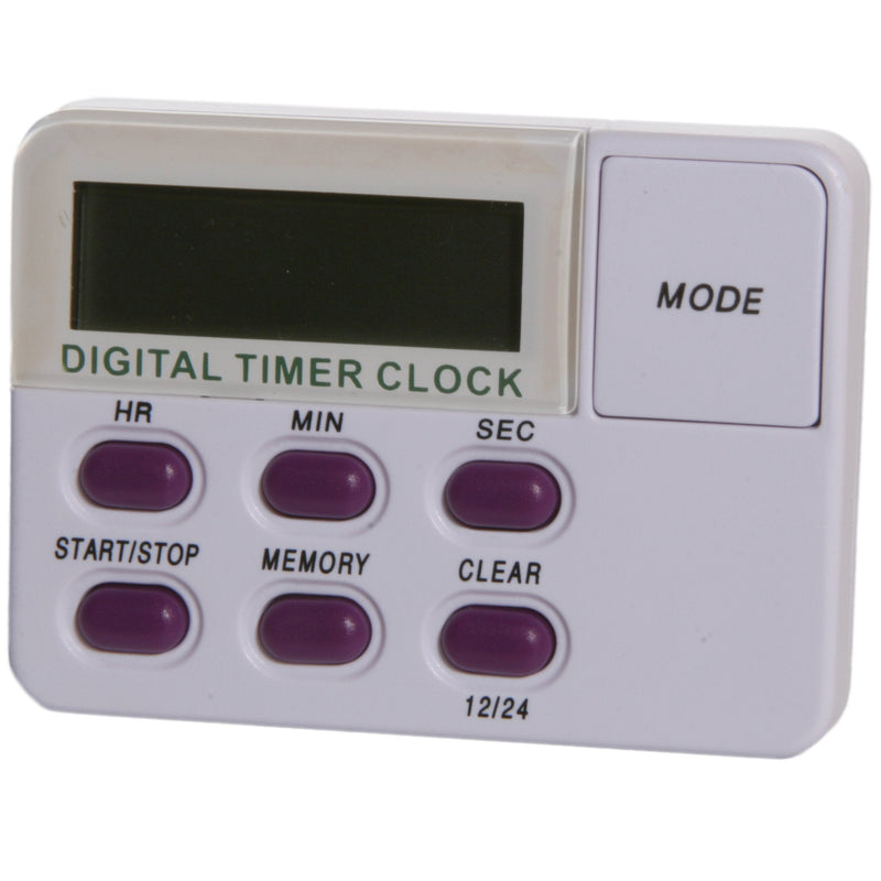 [Australia - AusPower] - SP Bel-Art, H-B DURAC Single Channel Electronic Timer with Memory and Clock and Certificate of Calibration (B61700-3000) 2.8" Width x 2" Height with Memory and Clock 